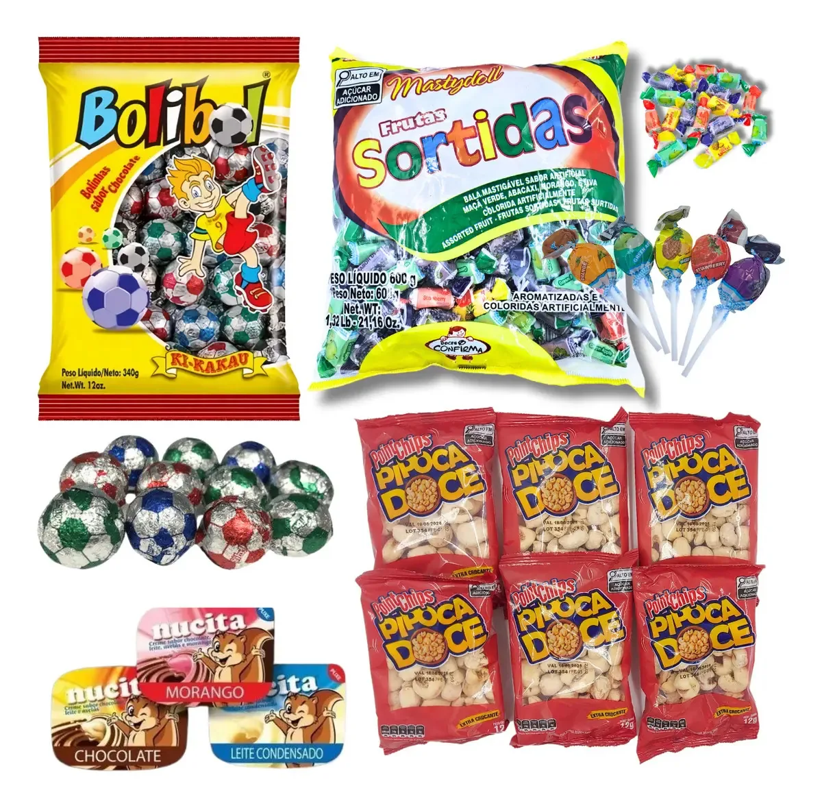 Guloseimas Aniversario Kit 300 Itens Doces Festa Infantil