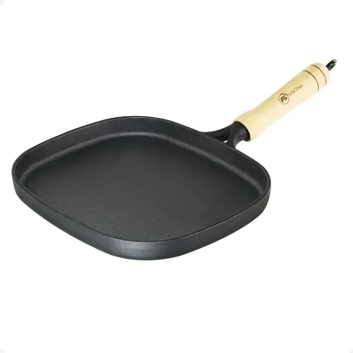 Bifeteira Lisa Ferro Fundido Preto