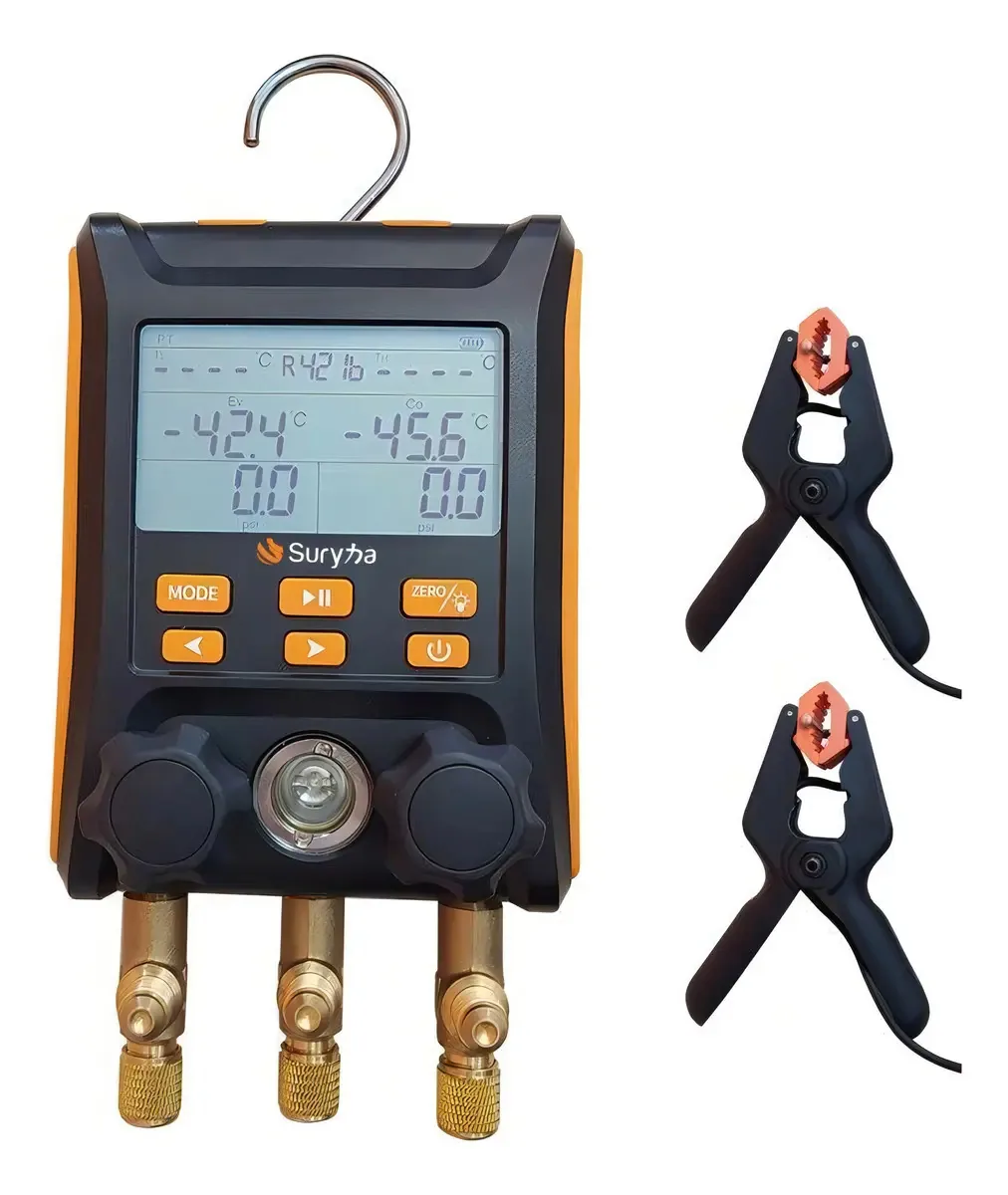 Conjunto Manifold Digital Para Câmara Fria / Refrigeração