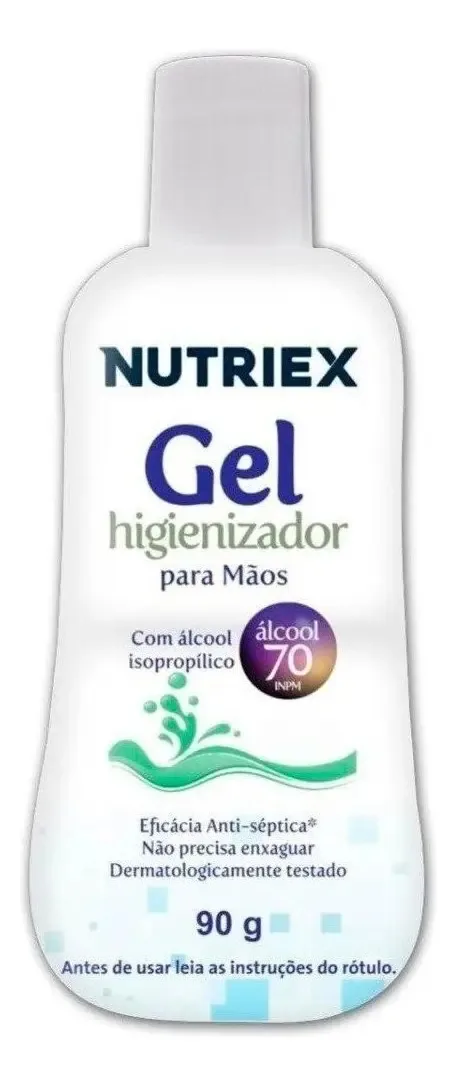 Alcool Gel 70° % Antisséptico Bactericida Antivirus Mãos 3pç