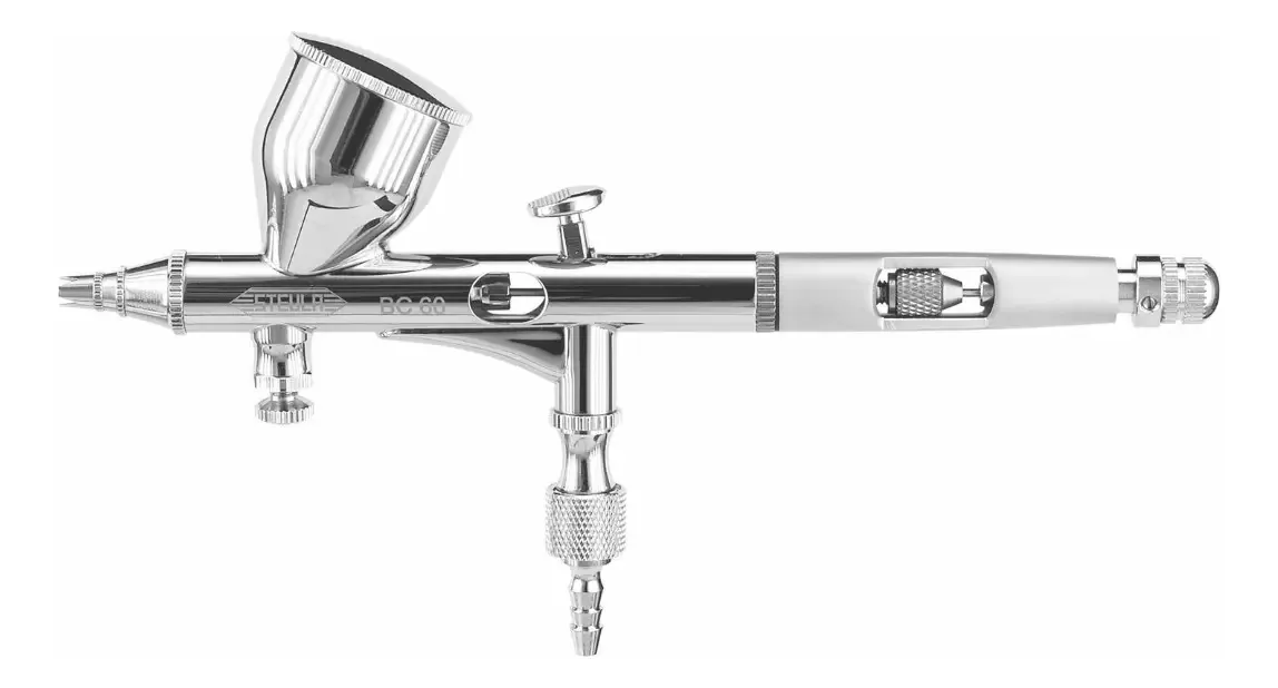 Aerógrafo Steula BC 60 Dupla Ação 0.2/0.3mm Pintura Precisão