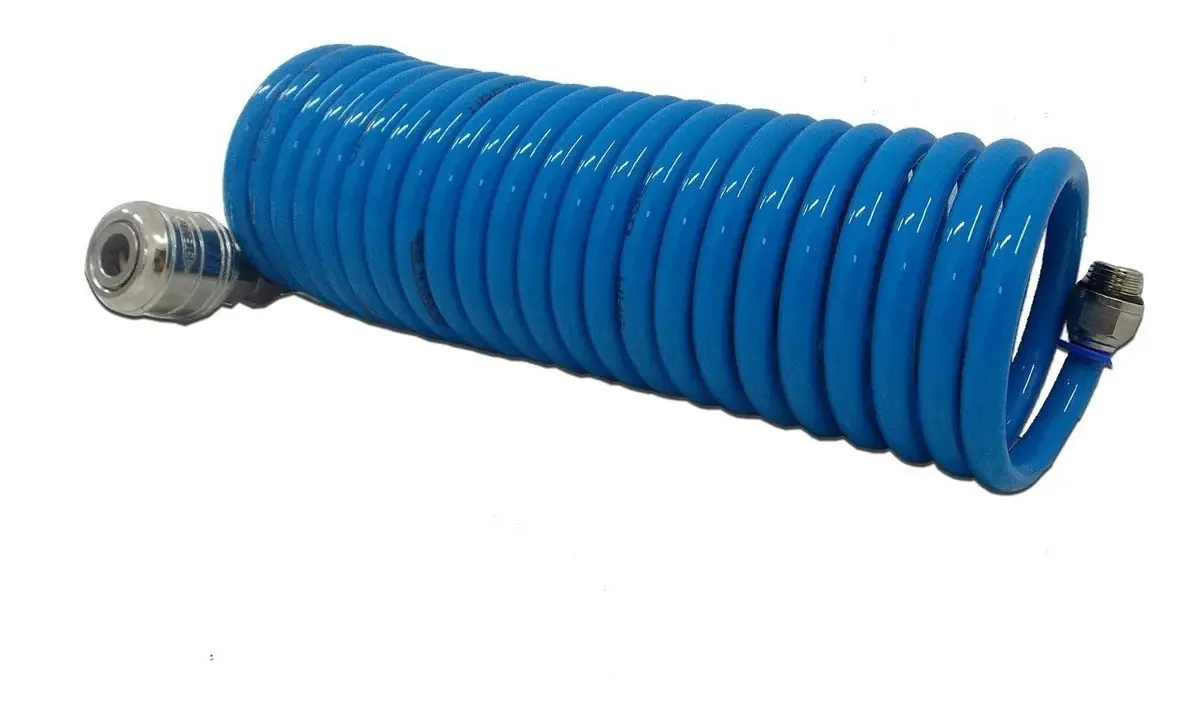 Mangueira Espiral Steula Azul 10m para Pistola Pintura Elétrica