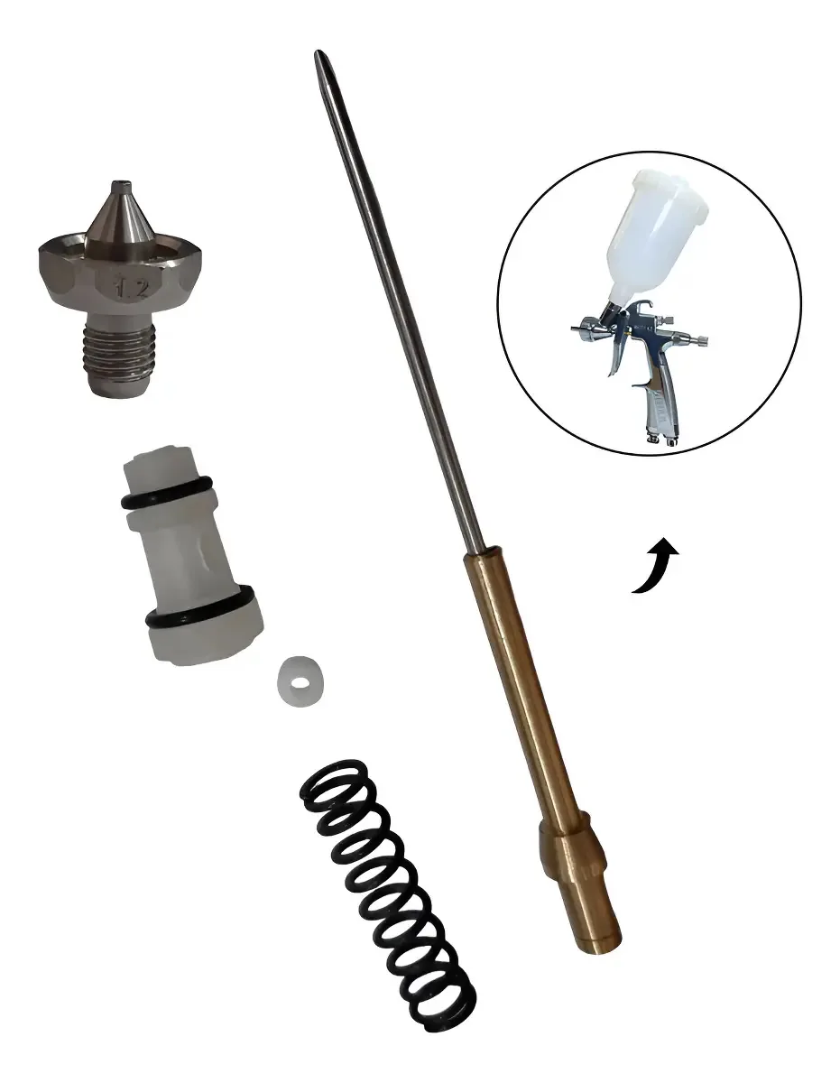 Kit Reparo Steula BC77 1.2mm Pistola Pintura Aço Inoxidável