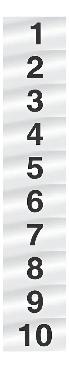 10 Plaquinhas De Alumínio Números (1 A 10) Numeral Sinalize