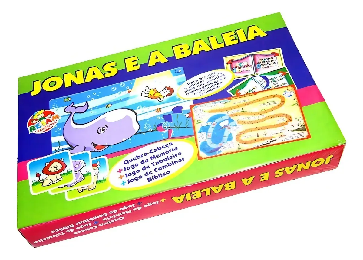 Quebra Cabeca Resam Jonas E A Baleia C/24 Ref.189 Un