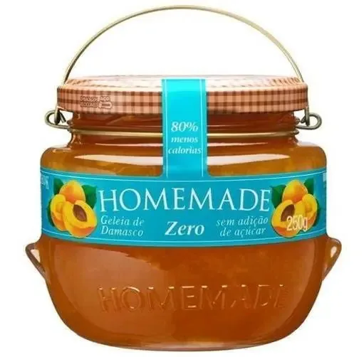 Geleia Gourmet Zero Damasco 250g - Homemade