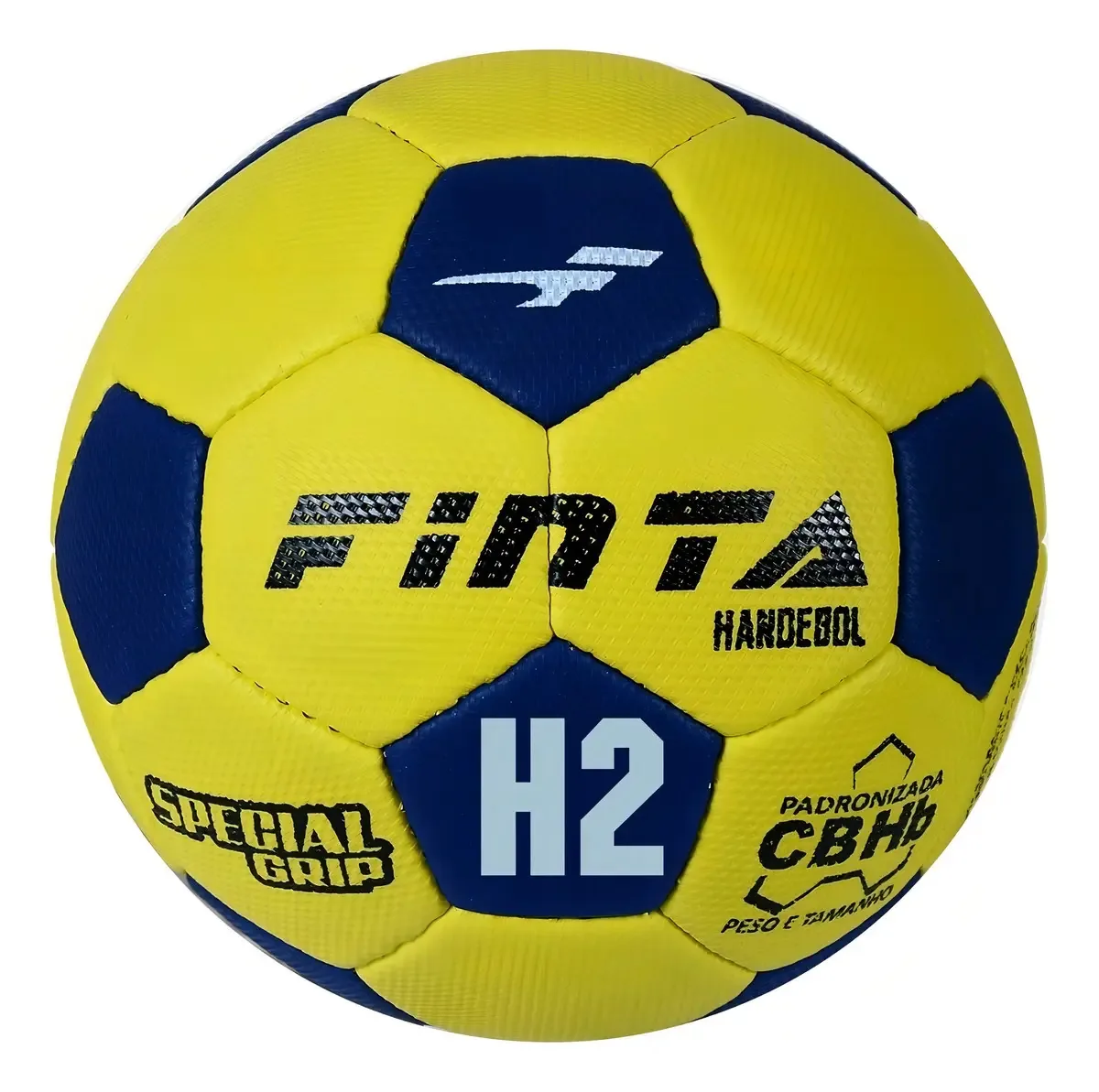 Bola De Handebol Feminino H2l Pvc Costurada Finta Cor Amarelo