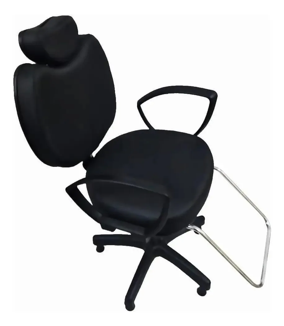 Cadeira Para Salão Cabeleireiro Design Sobrancelha Preto