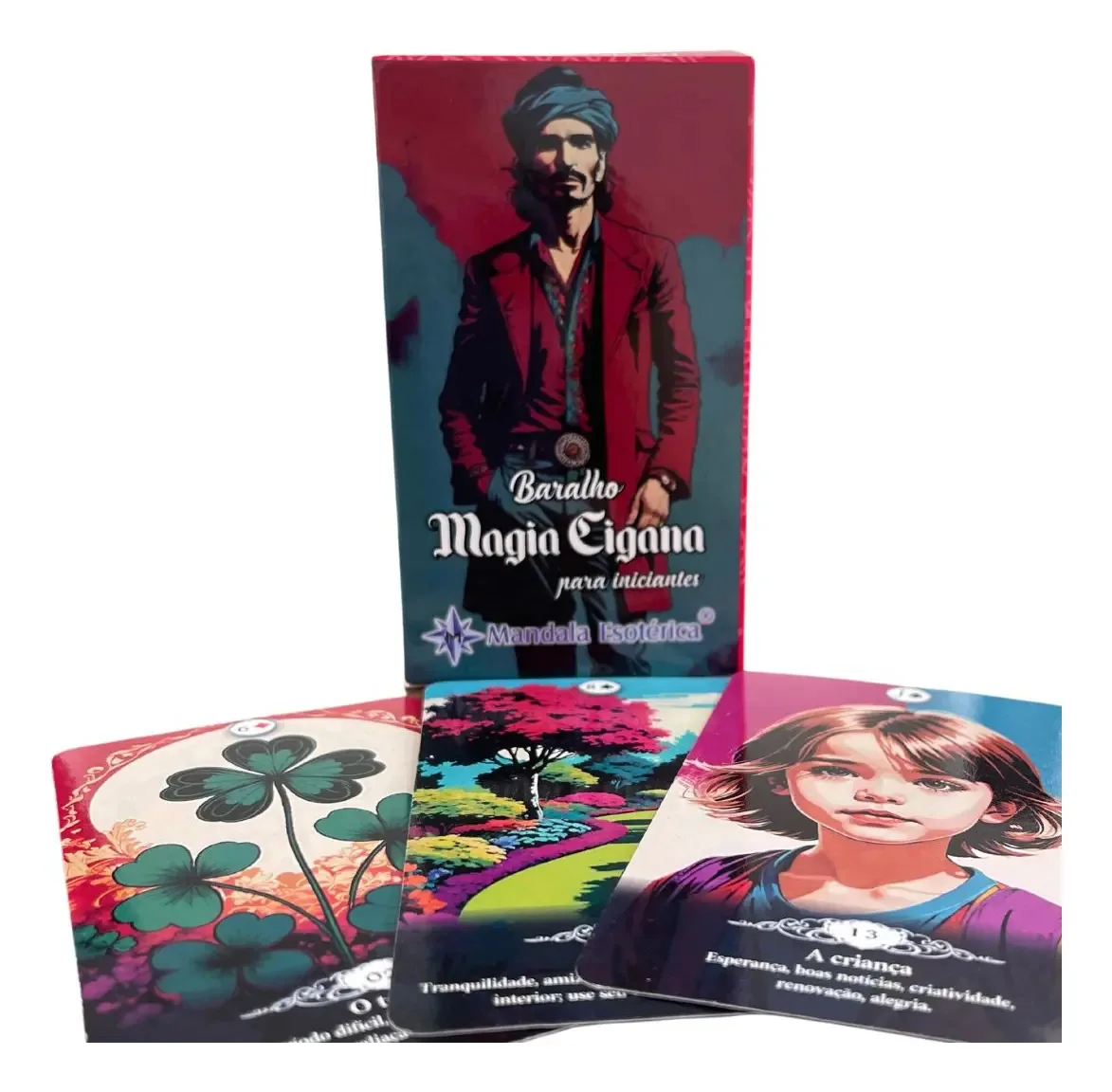 Baralho de Cartas Ciganas Mandala Esoterica 36 Cartas com Guia