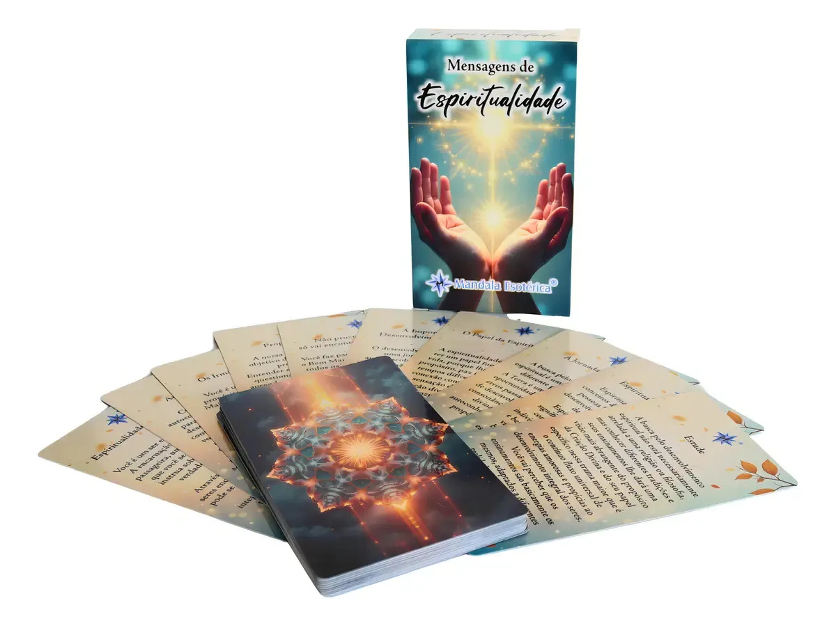Mensagens De Espiritualidade Plástificado Mandala Esotérica