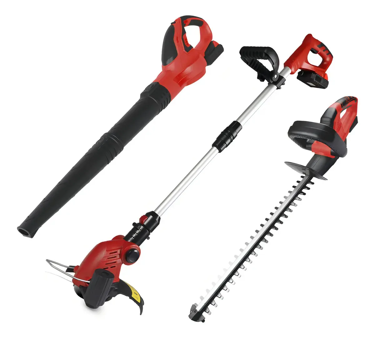 Aparador Grama + Cerca Viva + Soprador De Folhas garthen Cor Vermelho