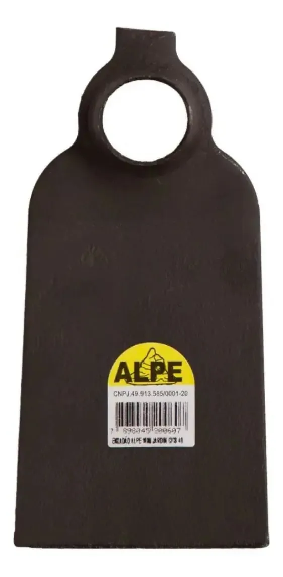 Enxadão Mini Alpe 17,5cm Aço Carbono Jardim e Horta Preto