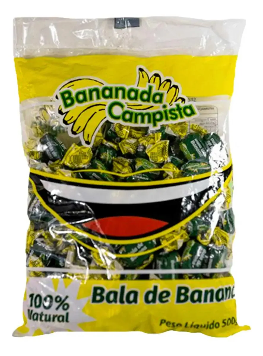 Bala De Banana Campista 500g
