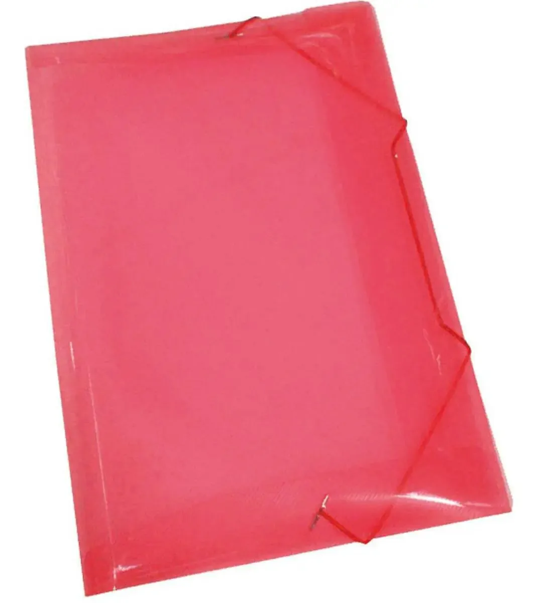 Pasta Aba Elastica Plastica Oficio Vermelha