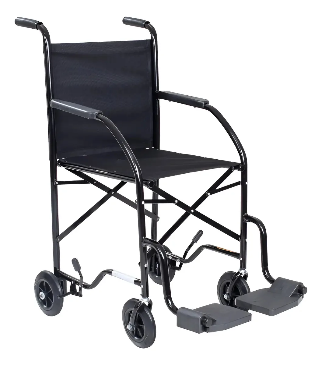 Cadeira de Rodas Manual Dobrável CDS Aço Carbono 85kg Rodas Antifuro