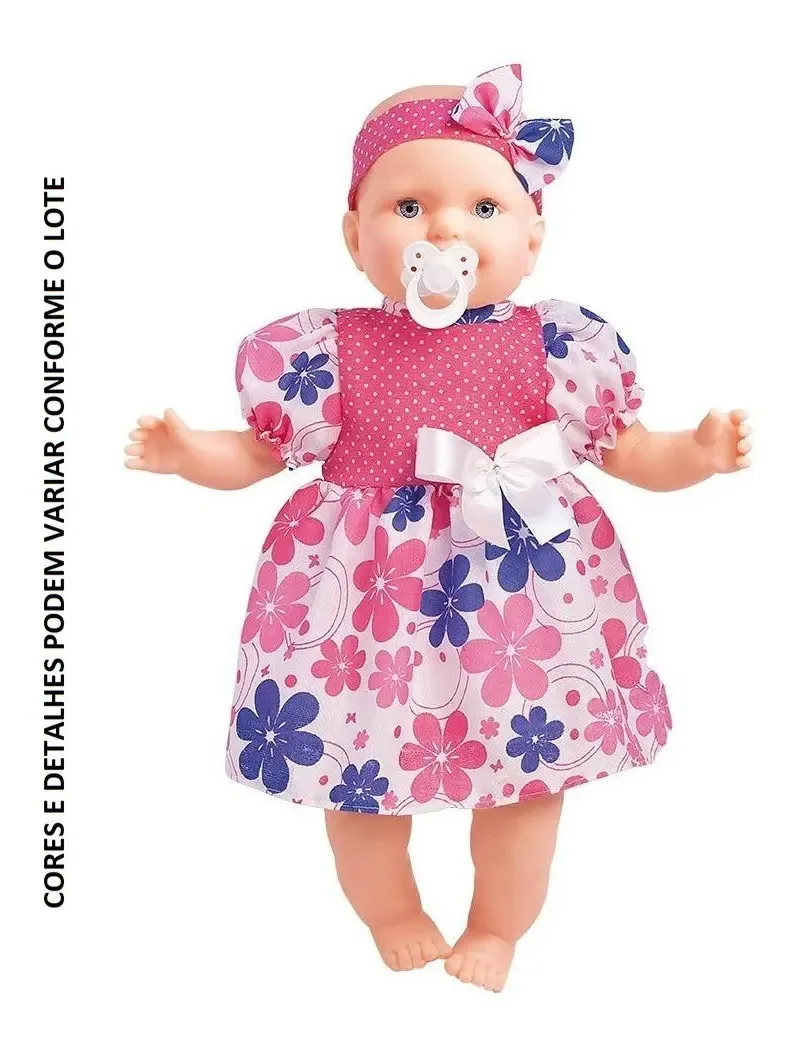 Boneca Bebê Vick Baby Brinquedos Anjo C/ Acessórios E Frases