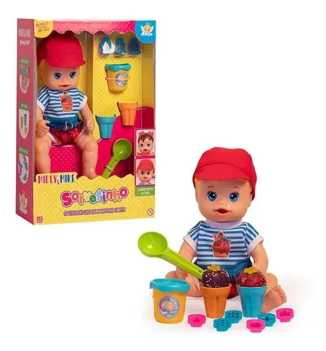 Brinquedos Anjo Mike Sorvetinho come e faz caquinha