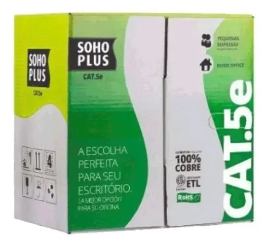 Cabo de Rede UTP CAT 5e 15m Furukawa Azul