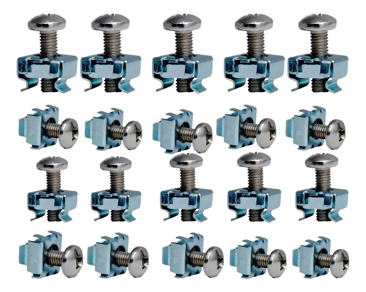 Kit Porca Gaiola + Parafuso 10 Unidades Padrão Rack