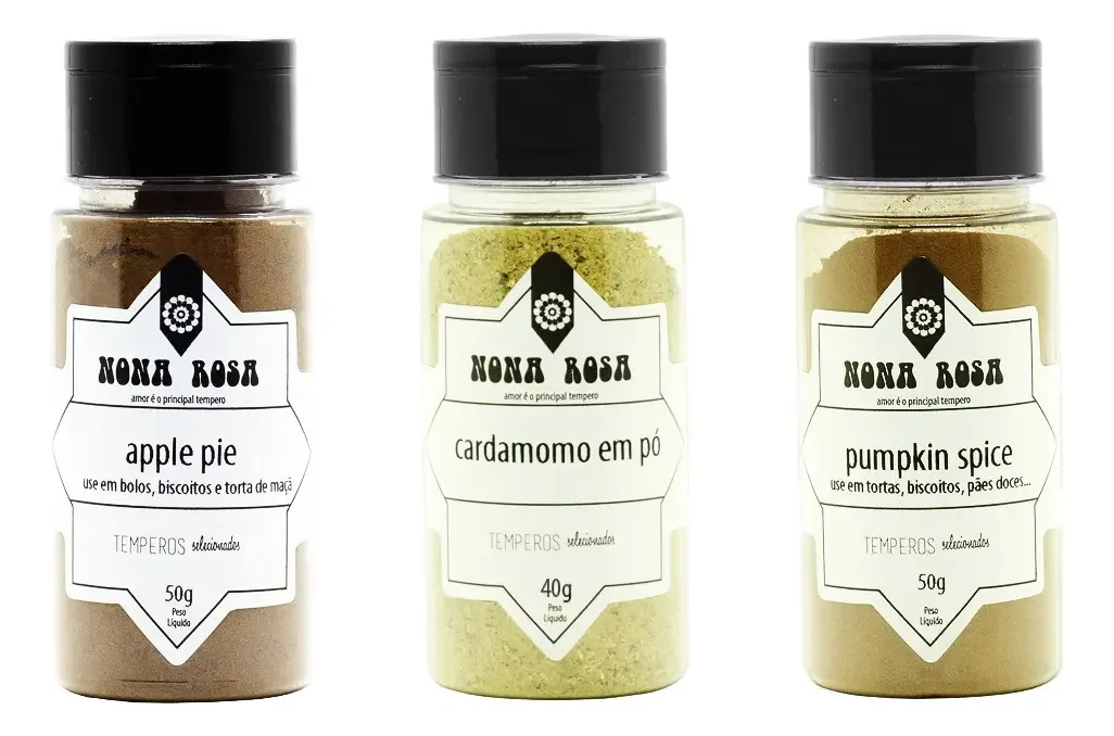 Kit De Temperos E Especiarias P/ Confeitaria