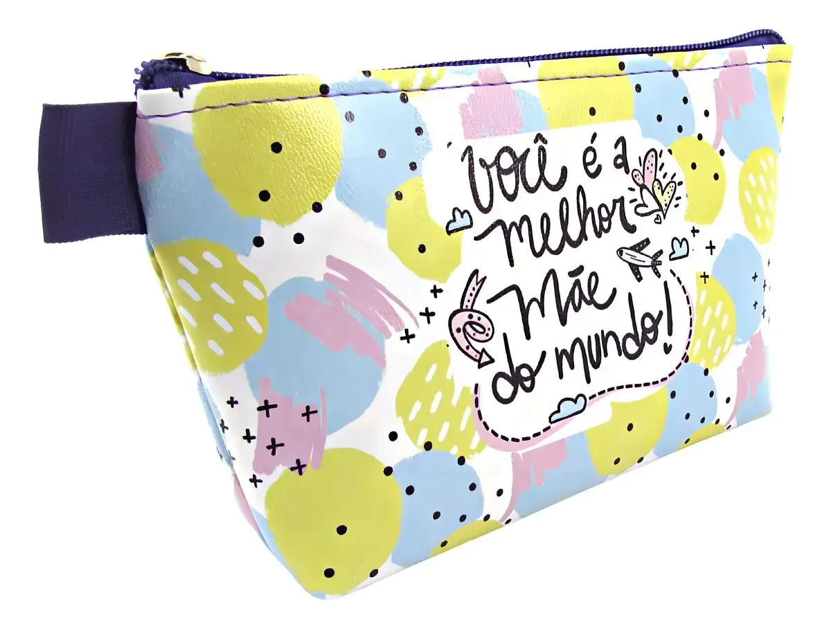 Kit 300 Necessaires Femininas Trapézio Pequena Dia Das Mães Cor Melhor Mãe Colorido