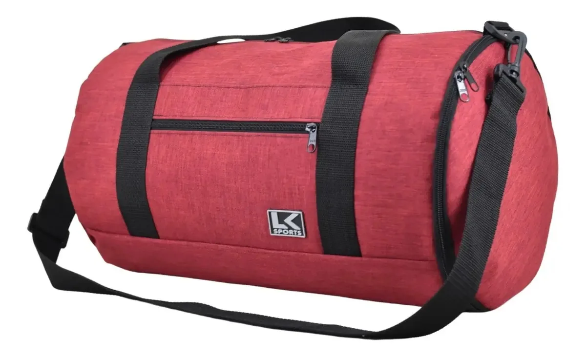 Mala Jeans Viagem Esporte Treino Casual Cor Vermelho