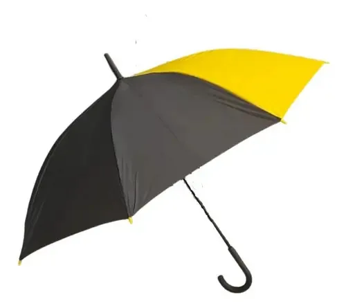 Guarda Chuva Preto E Amarelo Grande Resistente