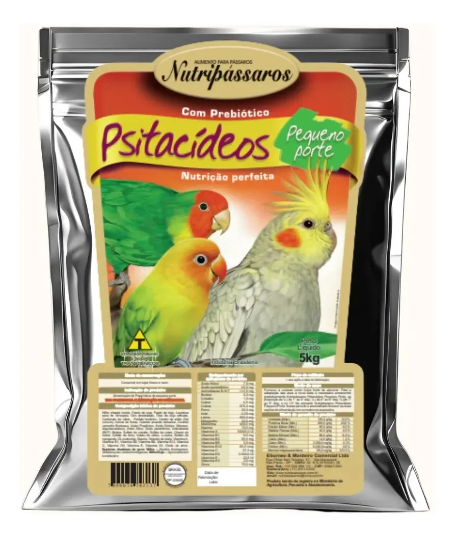 Ração Extrusada Para Calopsita Nutripássaros 5kg