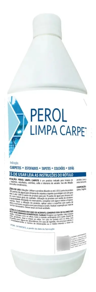 Limpador Detergente Limpa Carpete Concentrado Perol 1 Litro