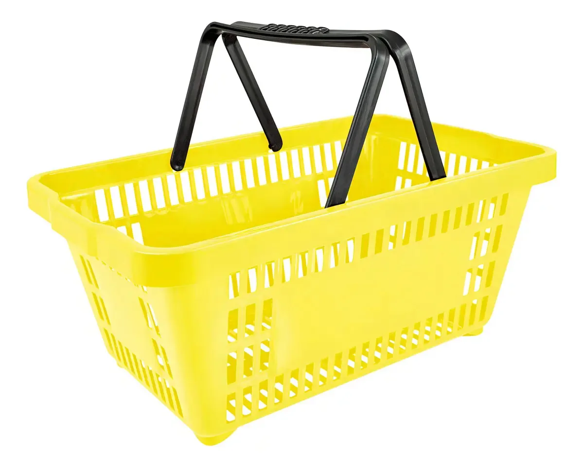 Cesto Plástico Amarelo