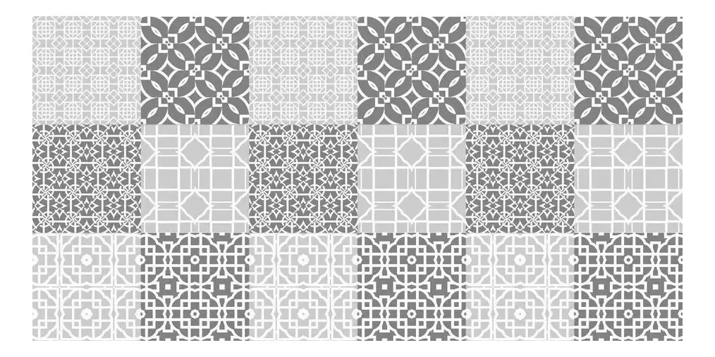 Papel Contact Adesivo Azulejos Damasco 15x15cm Com 18 Unid