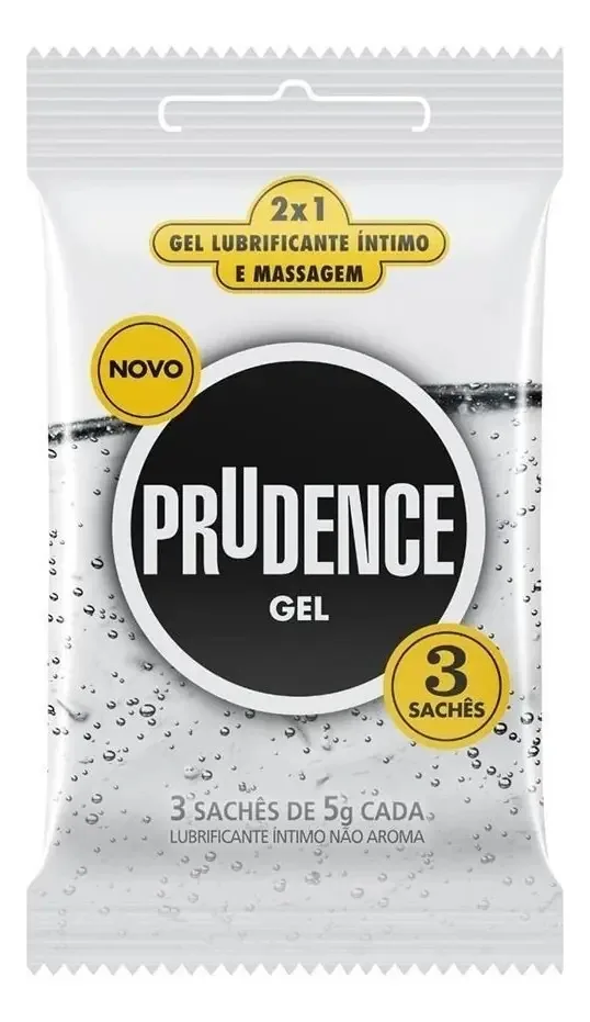 Lubrificante íntimo E Corporal Prudence Pacote 15g 3 Unidades