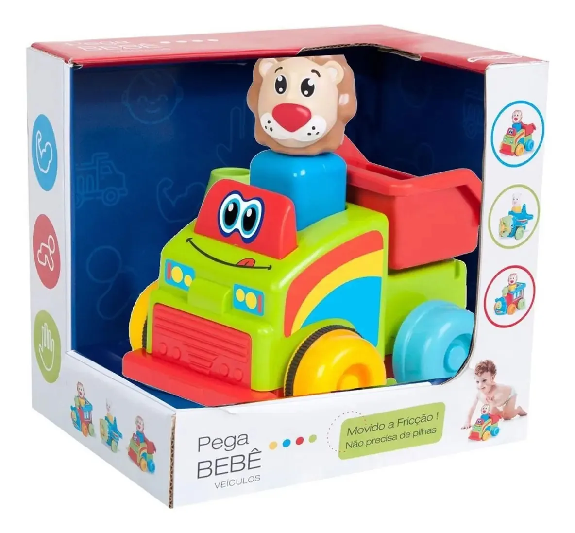 Carrinho Fricção Maptoy Pega Bebê Caminhãozinho Infantil
