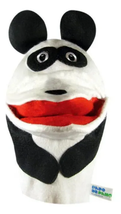 Fantoche Animais Selvagens Panda Papo De Pano