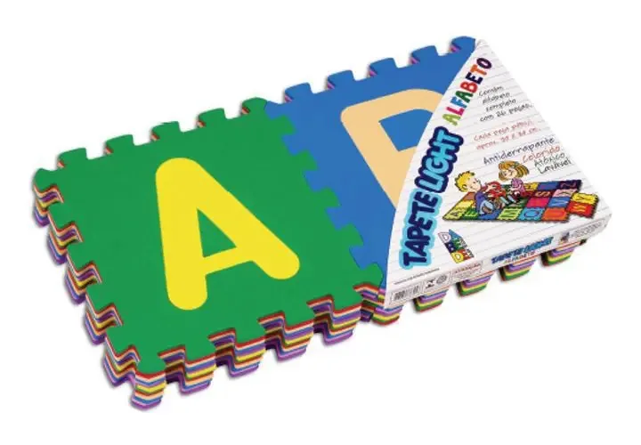 Tapete Light Alfabeto 30 X 30 Cm Dabede