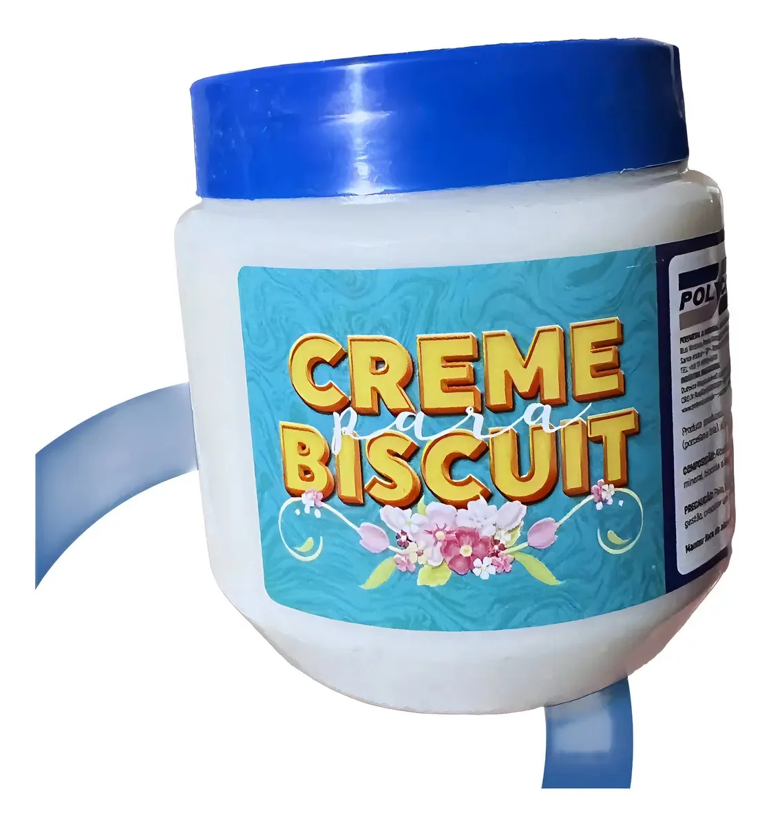 Creme Para Biscuit Branco 500g Polycol Textura Suave