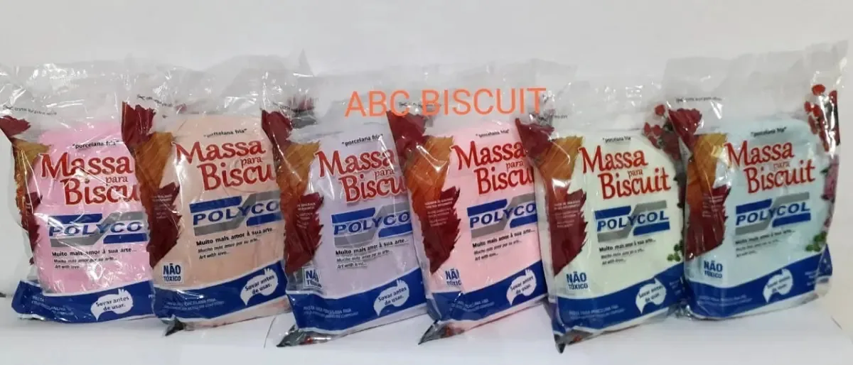 Massa De Biscuit Colorida 10kg+1 Unid.pincel Modelador 104 Cor Sortidas