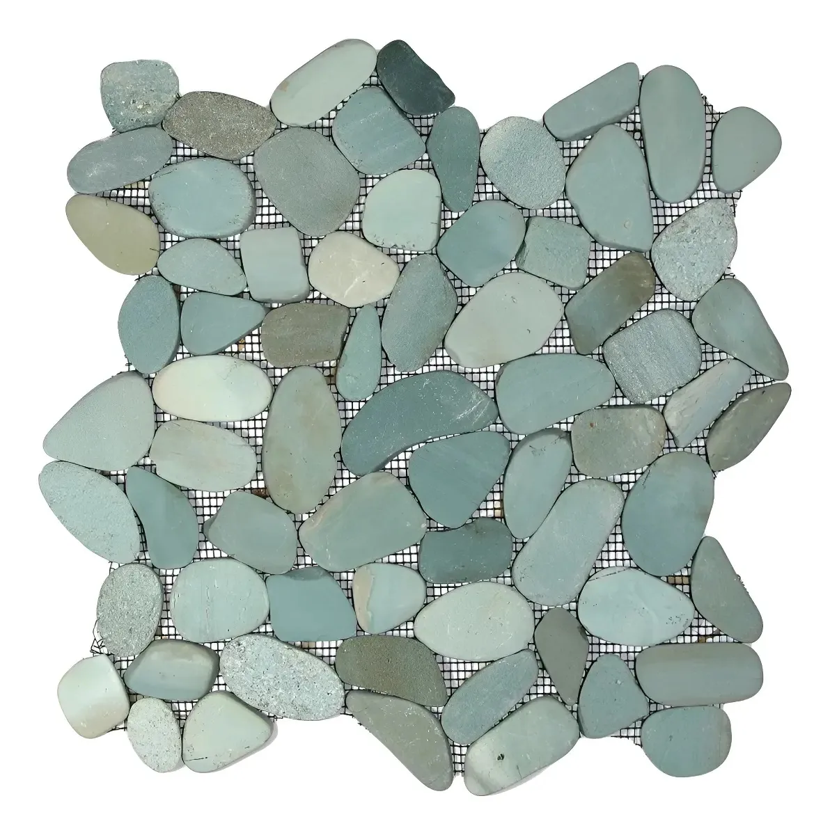 Seixo Telado Verde Revestimento 30x30cm Piscinas e Áreas Externas