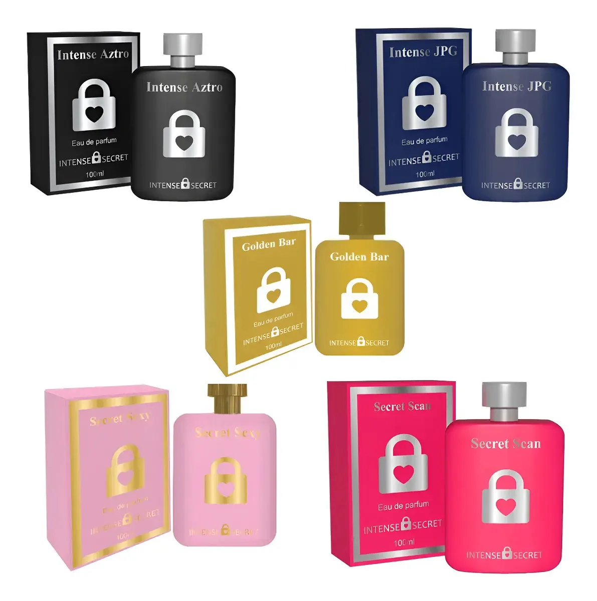 5 Perfumes Inspirações De Luxo Importadas 100ml