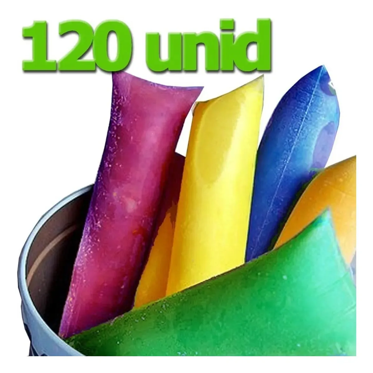 Saquinho P/sorvete Chup Chup C/100 Ideal Fest