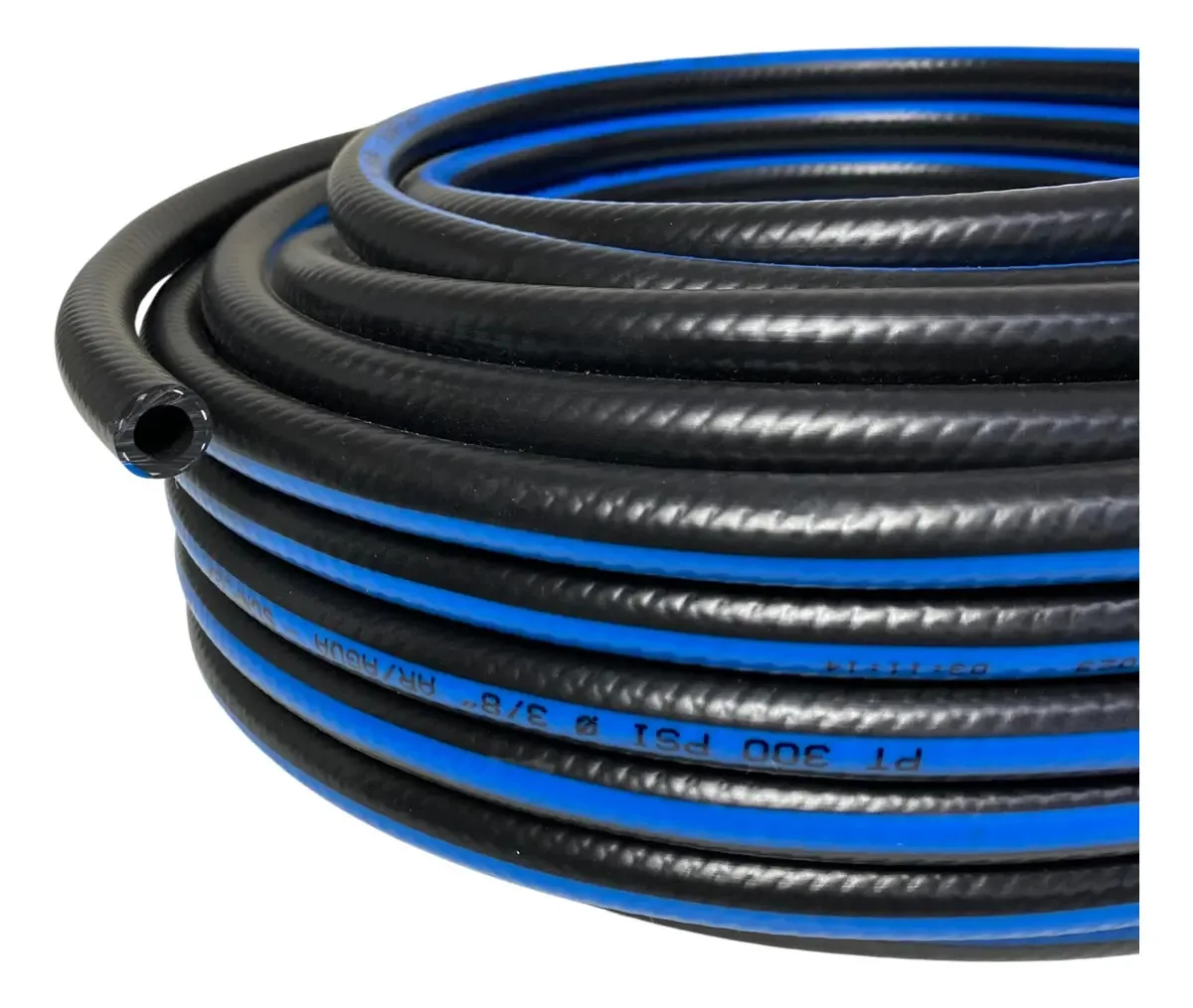 Mangueira Ar Água Mineração 300psi 25mm 1 Pol 1mt Cor Preta