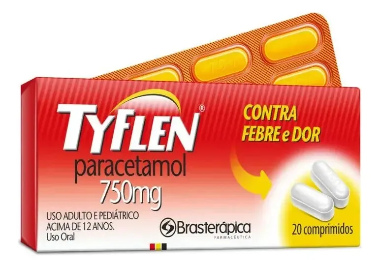 Tyflen 750 Mg 20 Comprimidos Brasterápica Farmacêutica Similar