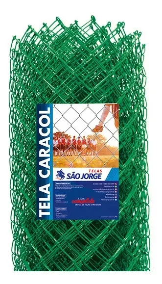 Tela Alambrado Cerca Pvc 2 Fio 14 15x1,0m São Jorge