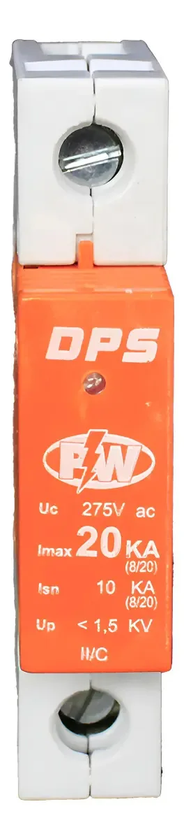 Protetor Contra Surto P&W DPS 20KA 275V para Rede Elétrica