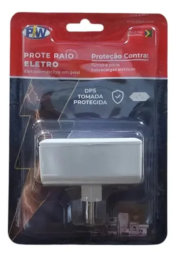 Protetor Contra Raios PW 1200W 2 Tomadas Tripolar Eletrodomésticos