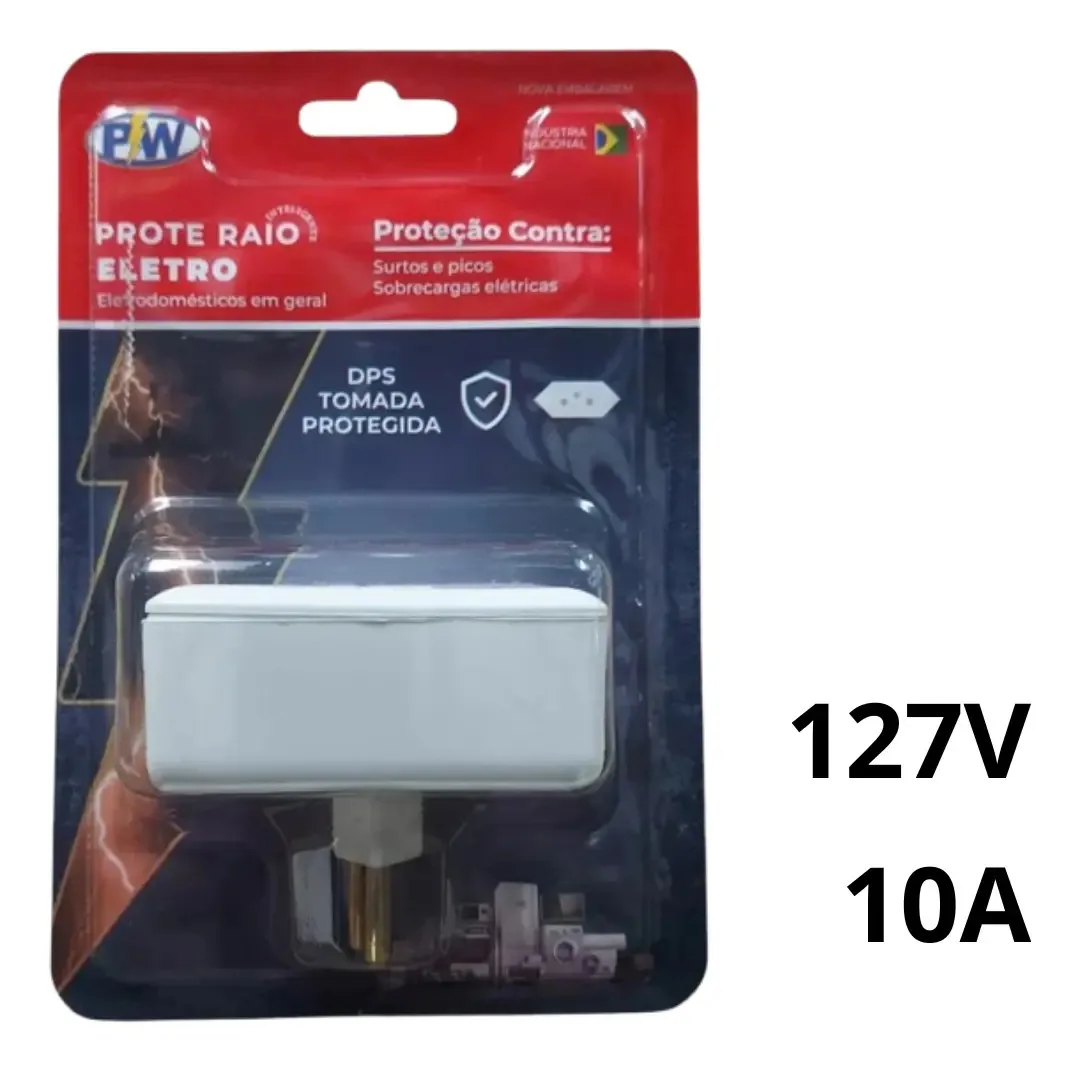 Proteraio Super com Temporizador Protetor Contra Raios Tv P&W