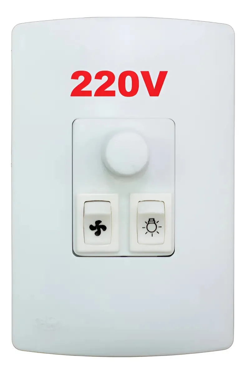 Variador Dimmer Rotativo Ventilador Teto, 1 Interruptor Cor 1 - Interruptor