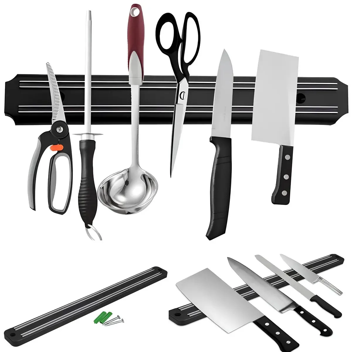 Barra Magnética Imã Suporte Facas Ferramentas Cozinha 50cm