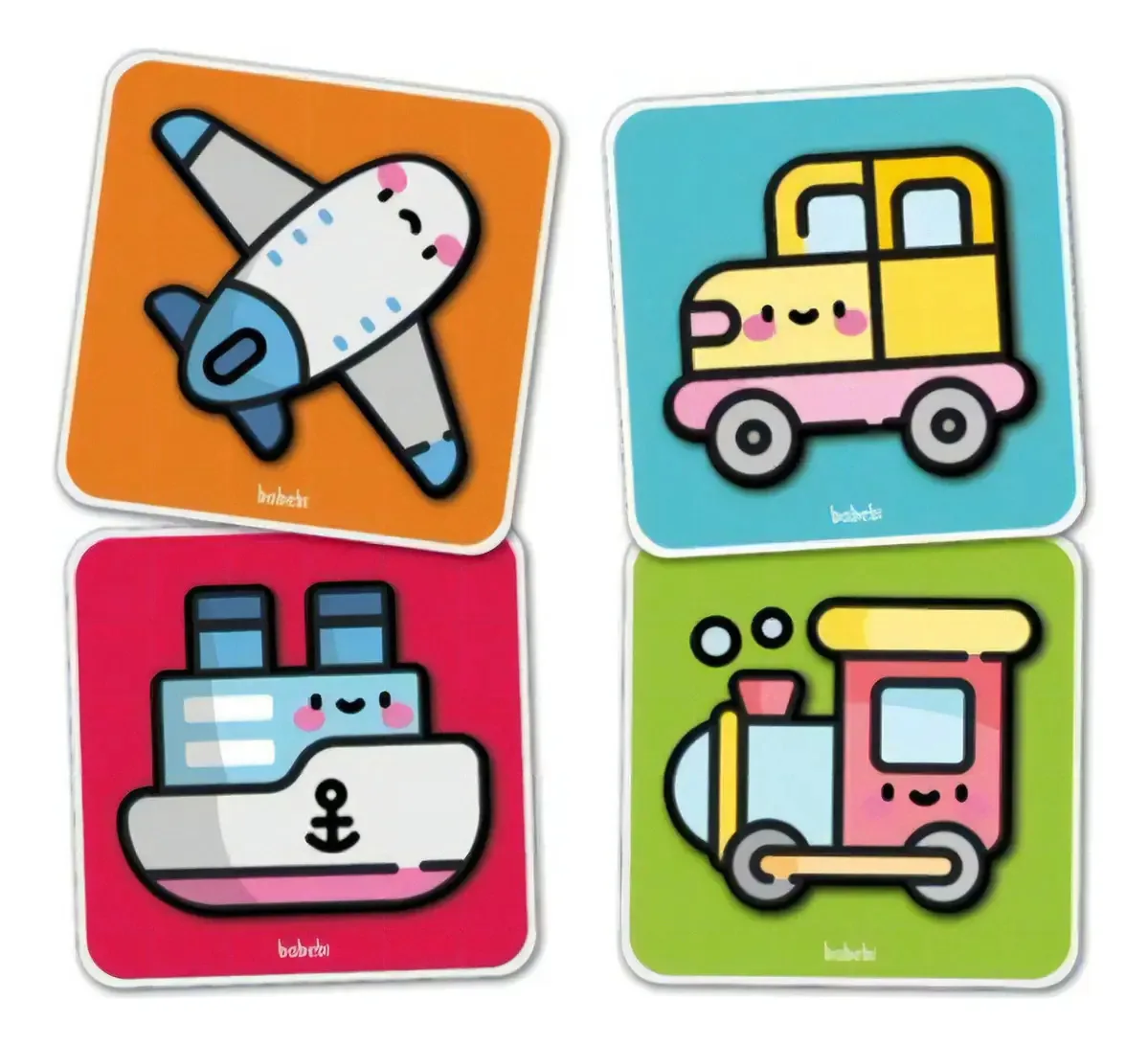 Quebra-cabeças 4 Partes Transportes Jogo Educatico