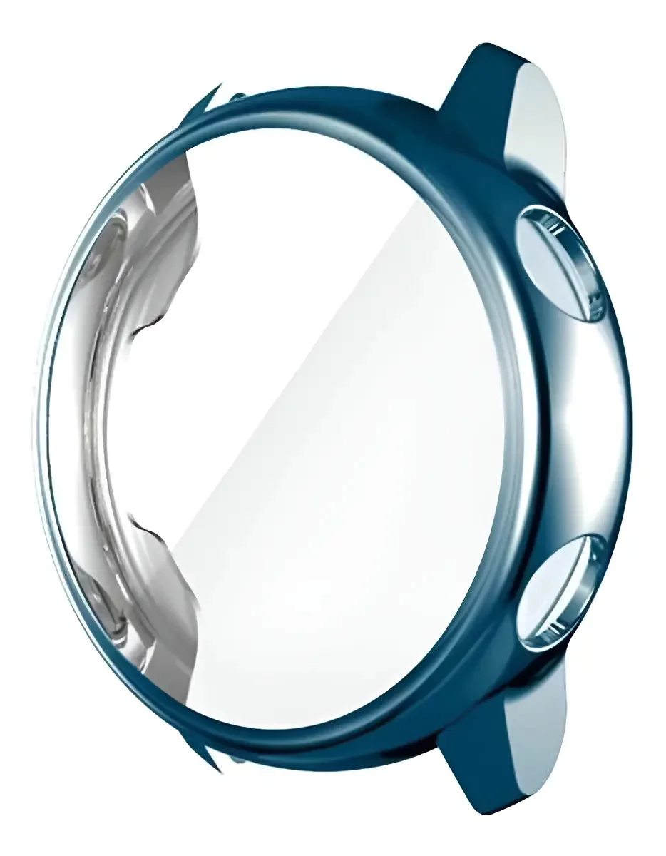 Case Luxurier Silicone Galaxy Watch Active 1 40mm Azul Proteção Total